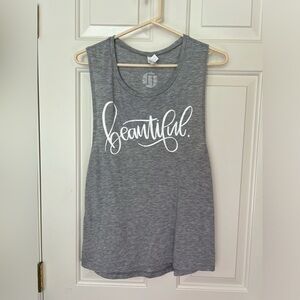 women’s sleeveless tank “Beautiful”, Medium